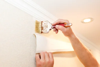 Pose de papier peint à Joiselle — revêtements muraux et toiles de verre